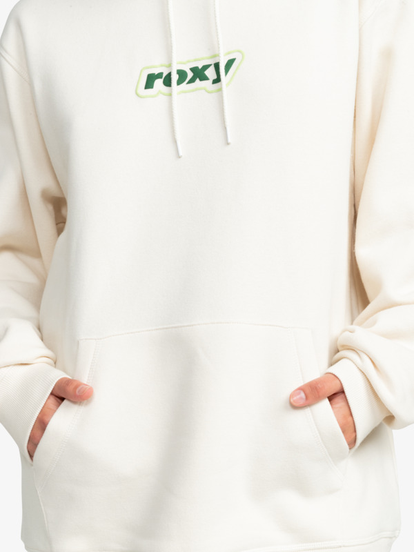 2 Kelia - Oversized Hoodie for Women White ERJFT04769 Roxy