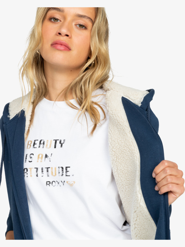 2 Itia Zip - Sweat zippé pour Femme Bleu ERJFT04816 Roxy