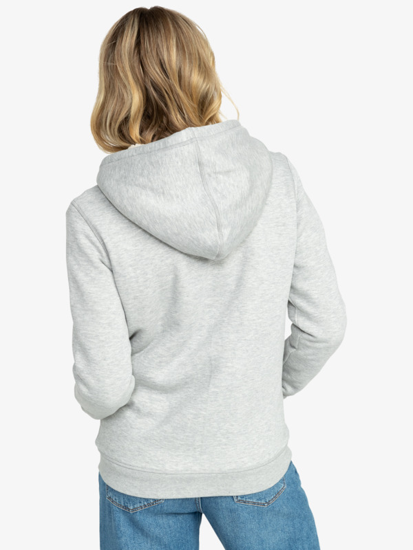 5 Itia Zip - Fleecetop met Rits voor Dames Gray ERJFT04816 Roxy