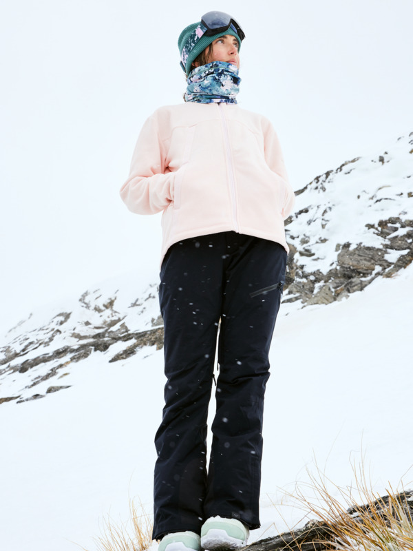 4 Fleeting Snow - Zip-Up Sweatshirt for Women Pink ERJFT04826 Roxy