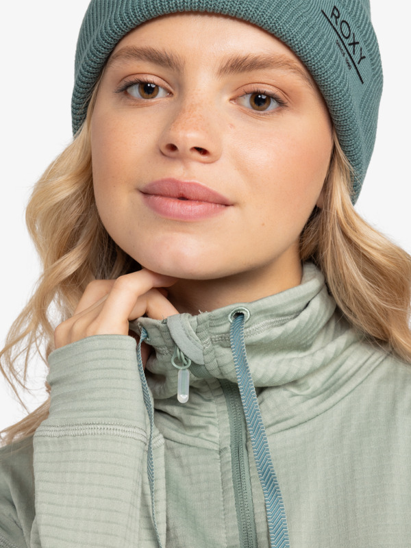 8 Vertere - Sudadera con Cremallera para Mujer Verde ERJFT04827 Roxy