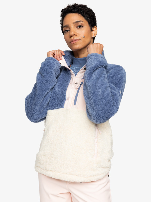 0 Alabama - Sweatshirt com meia gola para Mulher Azul ERJFT04830 Roxy