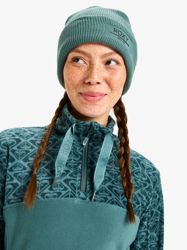 4 Sayna - Polarfleece-Pulli mit Halbreißverschluss für Frauen Blau ERJFT04831 Roxy