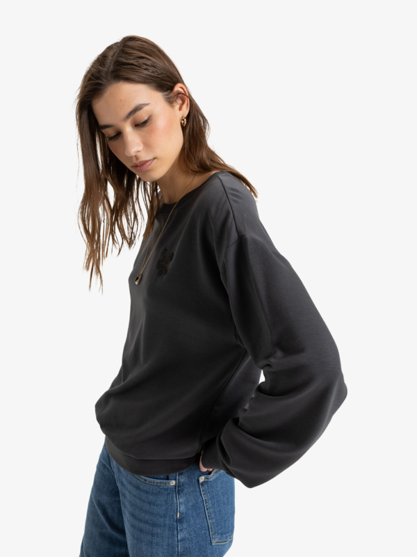 1 Surfing By Moonlight - Sudadera para Mujer Negro ERJFT04850 Roxy