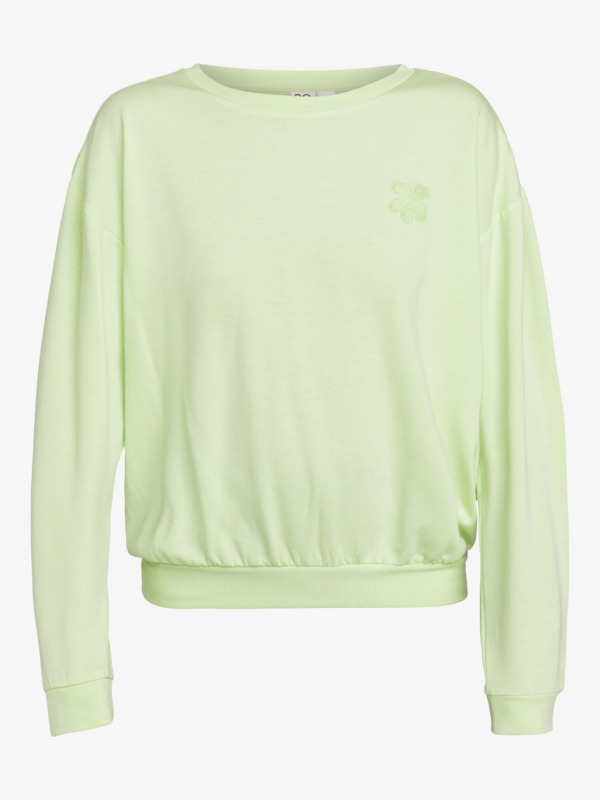 6 Surfing By Moonlight - Pullover Sweatshirt for Women Green ERJFT04851 Roxy