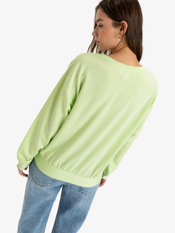 5 Surfing By Moonlight - Sudadera para Mujer Verde ERJFT04851 Roxy