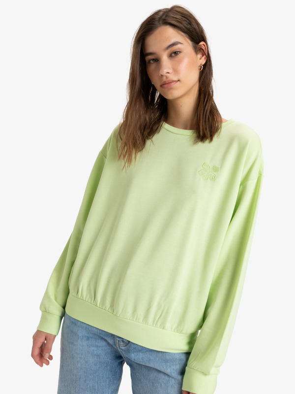 2 Surfing By Moonlight - Felpa pullover da Donna Green ERJFT04851 Roxy