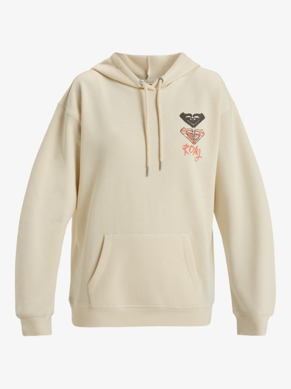 6 Surf Stoked - Sweatshirt com capuz para Mulher Beige ERJFT04855 Roxy