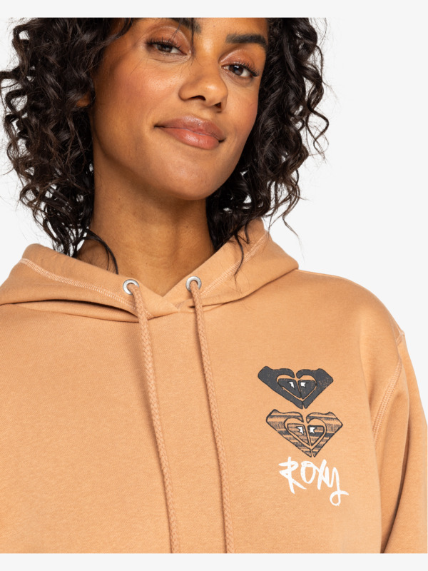 2 Surf Stoked - Pullover Hoodie for Women Brown ERJFT04855 Roxy