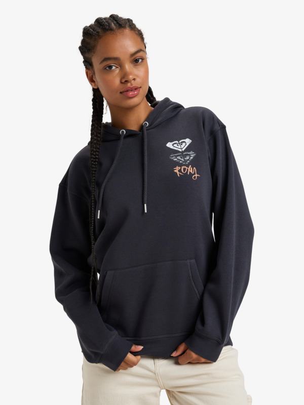 0 Surf Stoked - Pullover Hoodie for Women Black ERJFT04855 Roxy