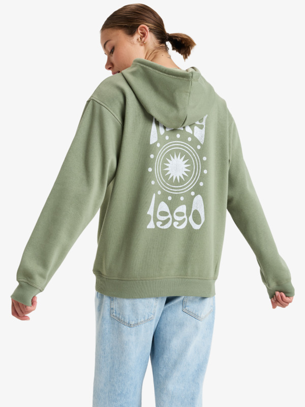 5 Surf Stoked - Sweatshirt com capuz para Mulher Verde ERJFT04856 Roxy