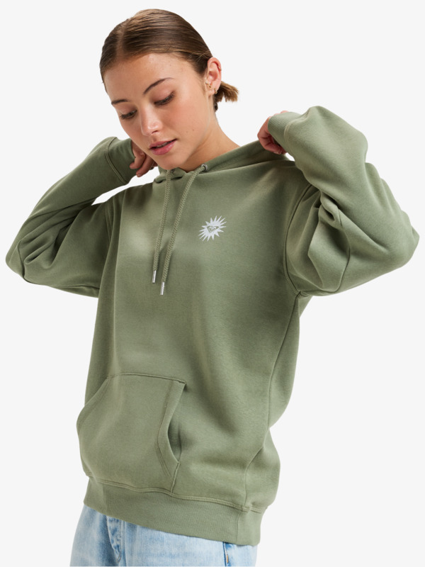 1 Surf Stoked - Pullover Hoodie for Women Green ERJFT04856 Roxy