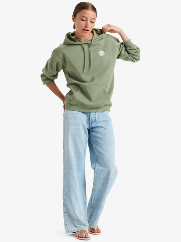 4 Surf Stoked - Pullover con cappuccio da Donna Green ERJFT04856 Roxy