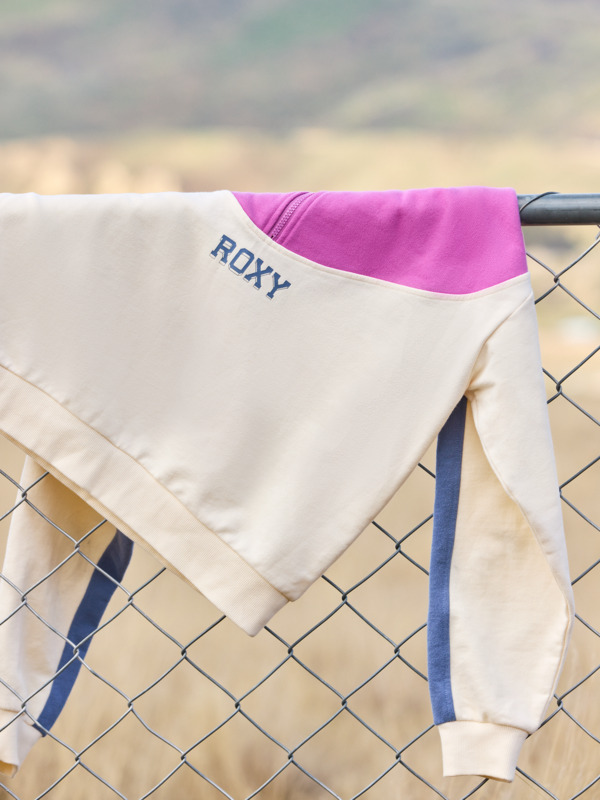 5 Essential Energy - Half-Zip Sweatshirt for Women Pink ERJFT04860 Roxy