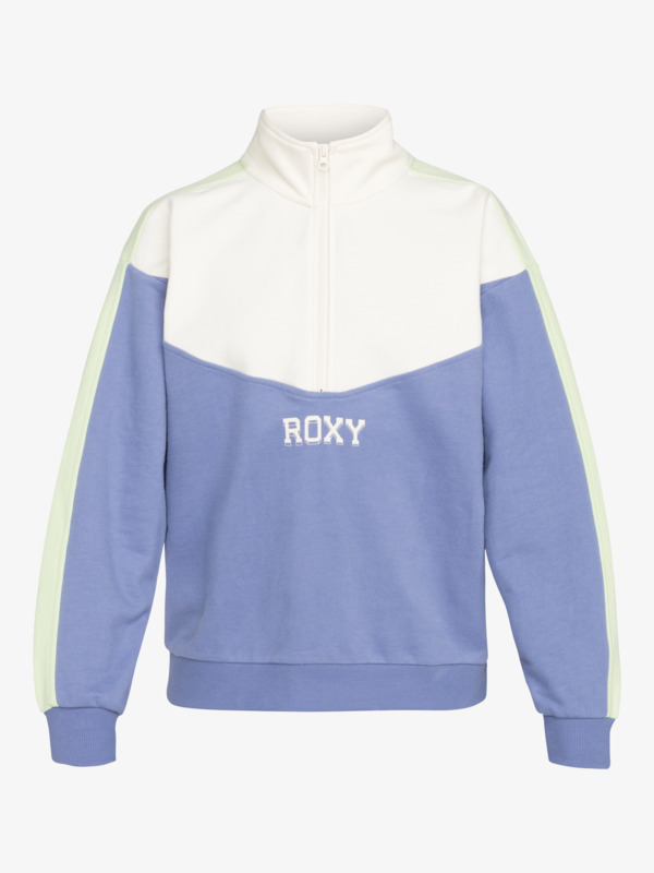 11 Essential Energy - Sweater met Korte Rits voor Dames Blue ERJFT04860 Roxy