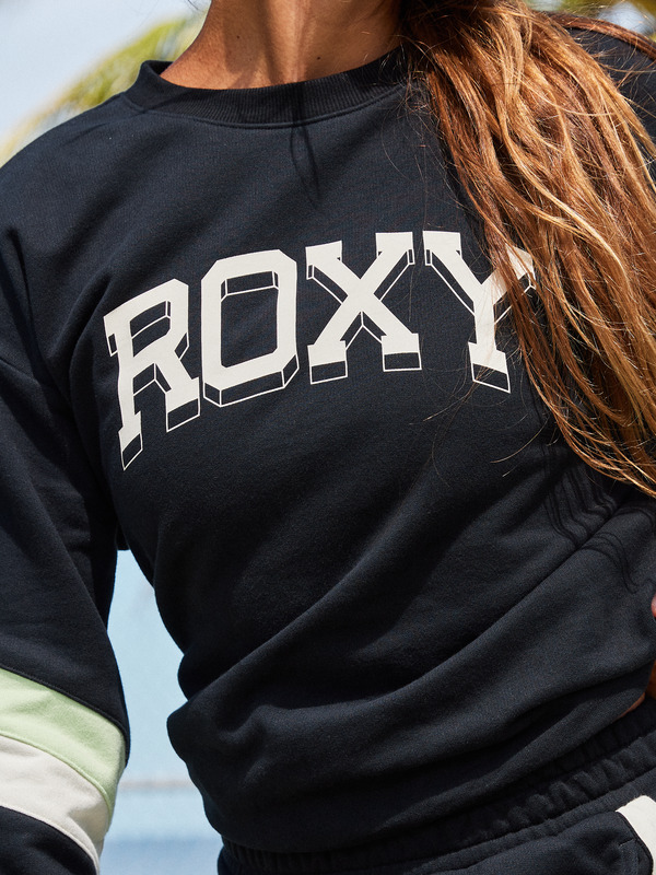 3 Essential Energy - Pullover Sweatshirt for Women Black ERJFT04861 Roxy