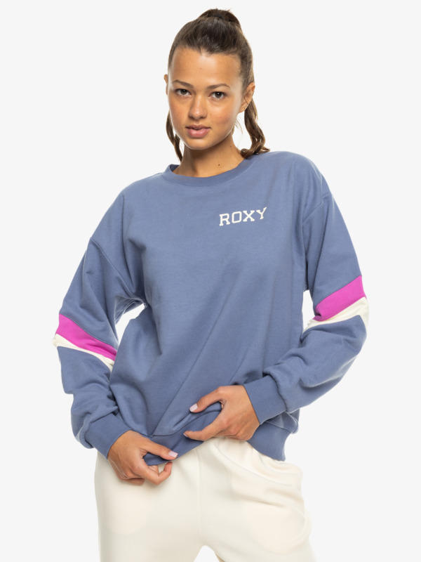 0 Essential Energy - Pullover Sweatshirt for Women Blue ERJFT04861 Roxy