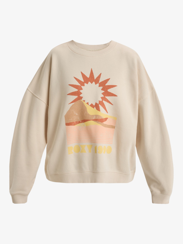 5 Lineup - Pullover Sweatshirt for Women Beige ERJFT04865 Roxy