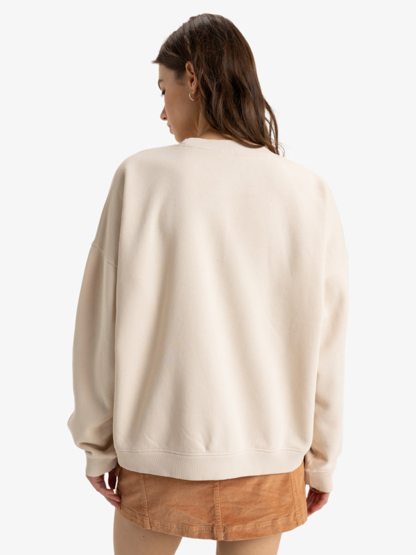 4 Lineup - Felpa pullover da Donna Beige ERJFT04865 Roxy