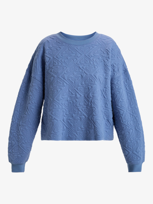 5 About Love - Pullover Sweatshirt for Women Blue ERJFT04870 Roxy