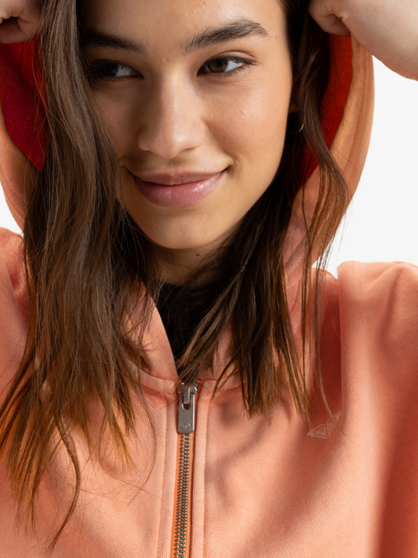 7 Sahara Vibes - Zip-Up Hoodie for Women Pink ERJFT04873 Roxy