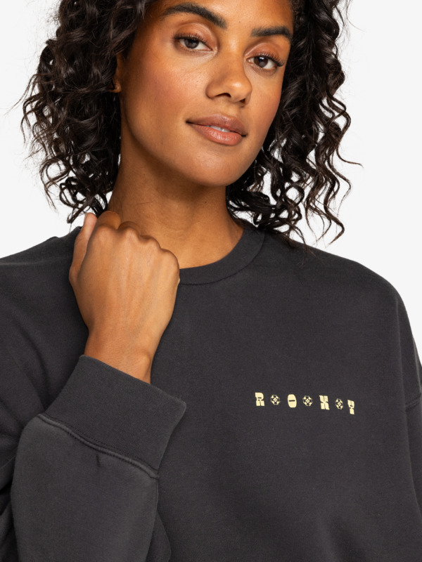 2 Line Up - Pullover Sweatshirt for Women Black ERJFT04875 Roxy