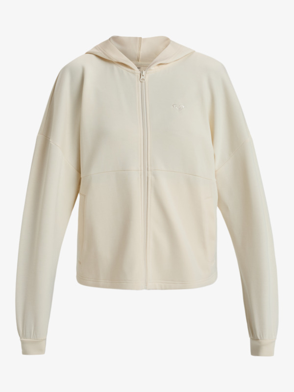 6 Rise & Vibe Sweet - Sudadera con Capucha y Cremallera para Mujer Beige ERJFT04885 Roxy