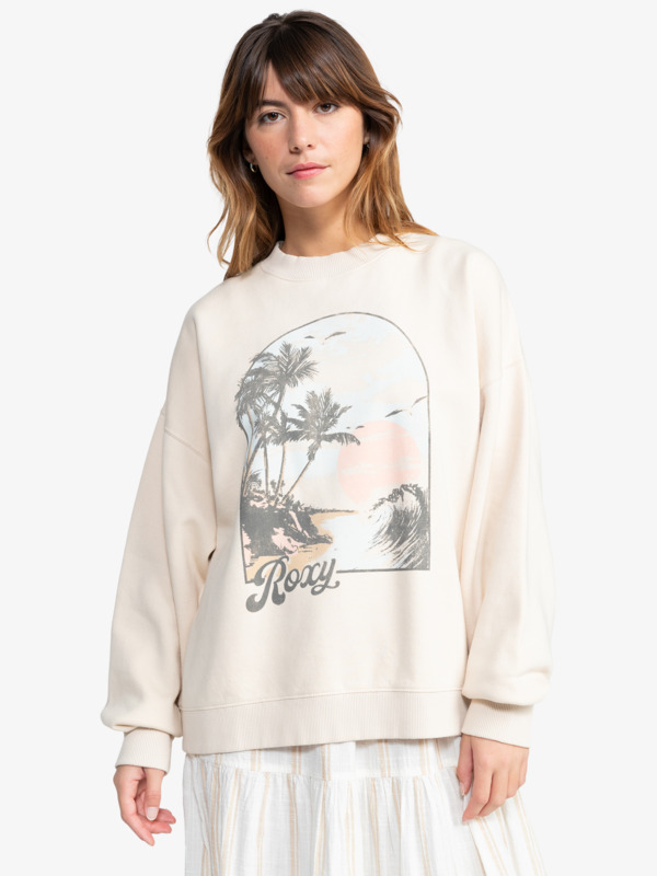 6 Lineup - Sweatshirt für Frauen Beige ERJFT04917 Roxy