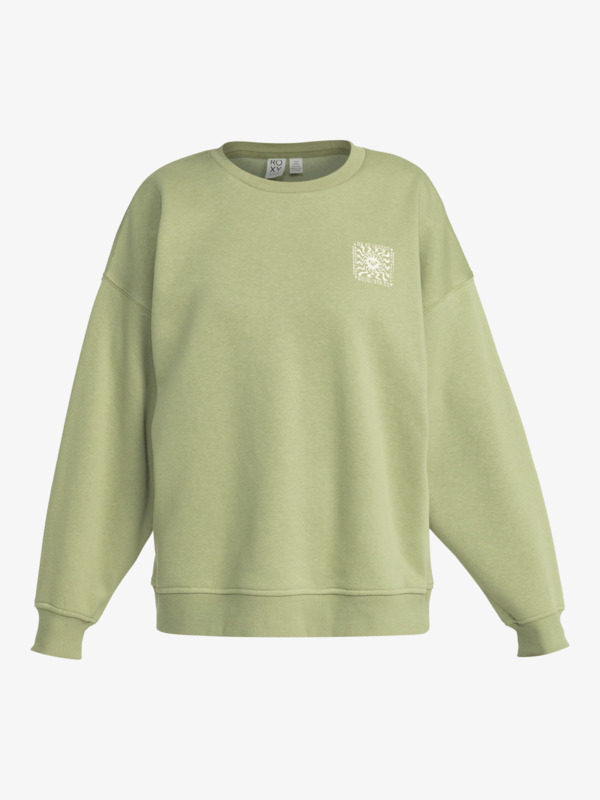 6 Morning Hike - Pullover Sweatshirt for Women Green ERJFT04919 Roxy