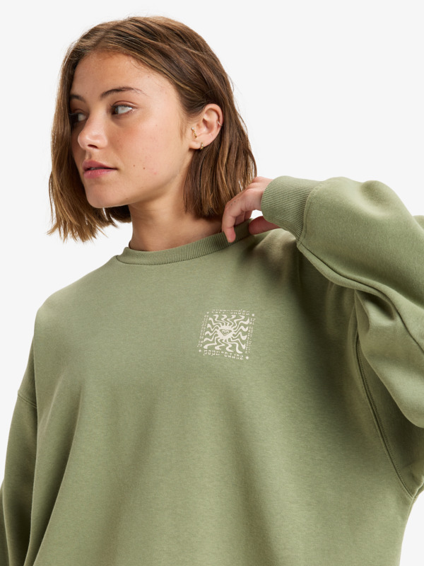 5 Morning Hike - Sweatshirt für Frauen Grün ERJFT04919 Roxy