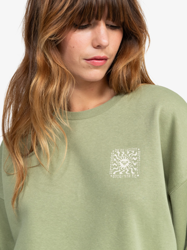 2 Morning Hike - Sweatshirt für Frauen Grün ERJFT04919 Roxy