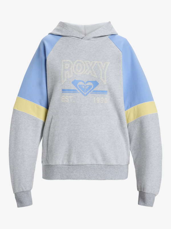 6 Essential Energy Blockd - Pullover Hoodie for Women Gray ERJFT04937 Roxy