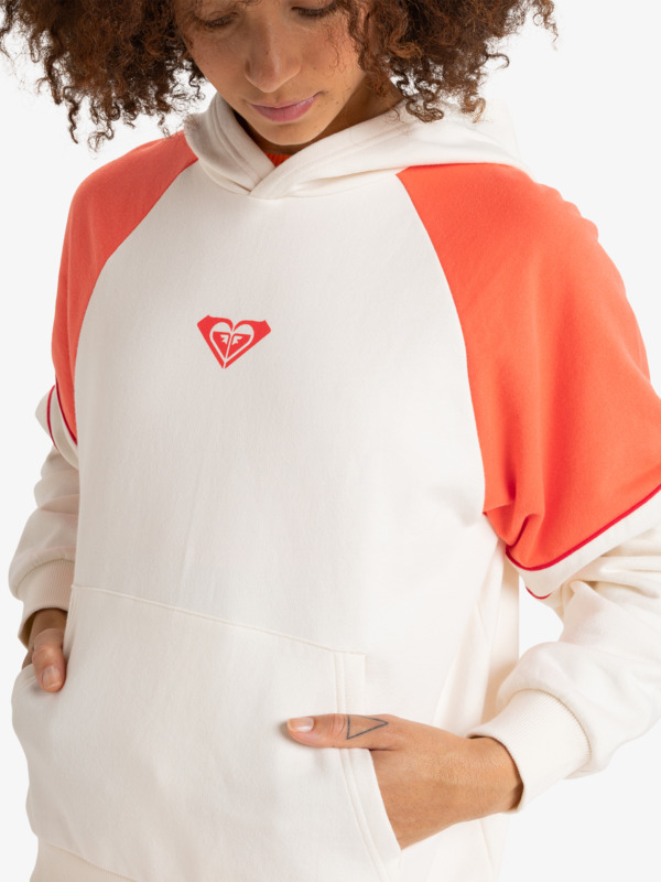 3 Essential Energy Blockd - Pullover con cappuccio da Donna White ERJFT04937 Roxy