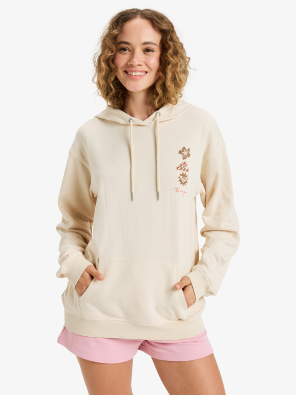 0 Surf Stoked - Pullover Hoodie for Women Beige ERJFT04952 Roxy