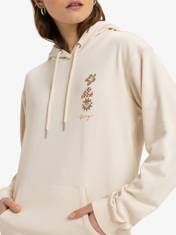 2 Surf Stoked - Pullover Hoodie for Women Beige ERJFT04952 Roxy