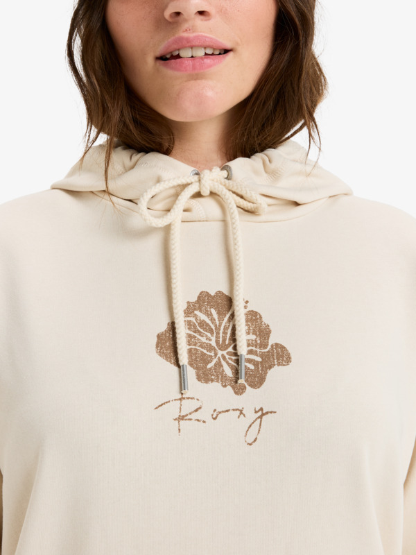 5 Surf Stoked - Pullover Hoodie for Women Beige ERJFT04953 Roxy