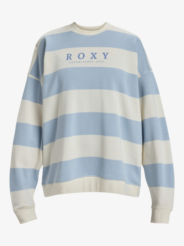 5 Strictly Stripes - Crew Neck Sweatshirt para Mulher Azul ERJFT04954 Roxy