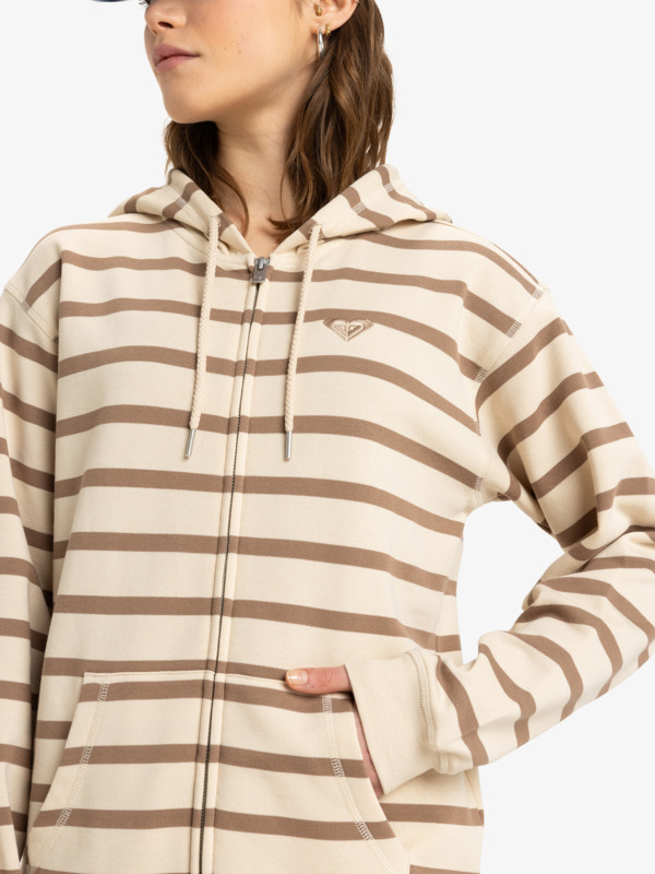 2 Perfect - Sudadera con capucha y cremallera para Mujer Marron ERJFT04955 Roxy