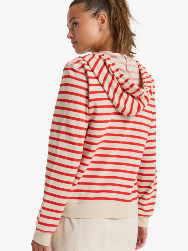 4 Perfect - Sweat à capuche zippé pour Femme Rouge ERJFT04955 Roxy