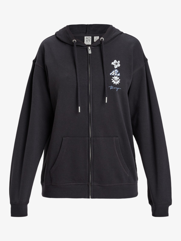 7 Surf Stoked - Hoody met Rits over de hele lengte voor Dames Black ERJFT04956 Roxy