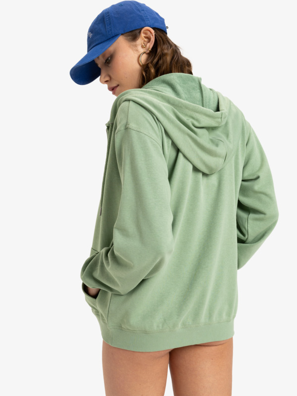 4 Surf Stoked - Hoody met Rits over de hele lengte voor Dames Green ERJFT04956 Roxy