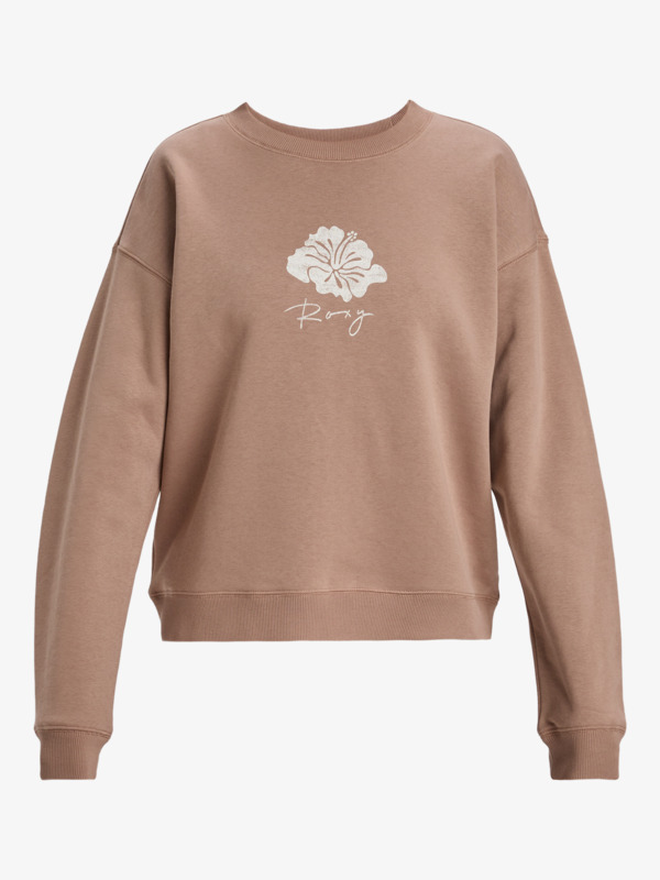 6 Perfect Place - Sweater met ronde hals voor Dames Brown ERJFT04958 Roxy