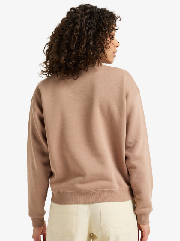 4 Perfect Place - Sweat à col rond pour Femme Marron ERJFT04958 Roxy