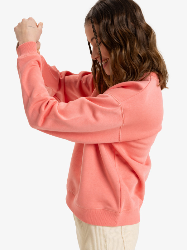 1 Perfect Place - Crew Neck Sweatshirt for Women Pink ERJFT04958 Roxy