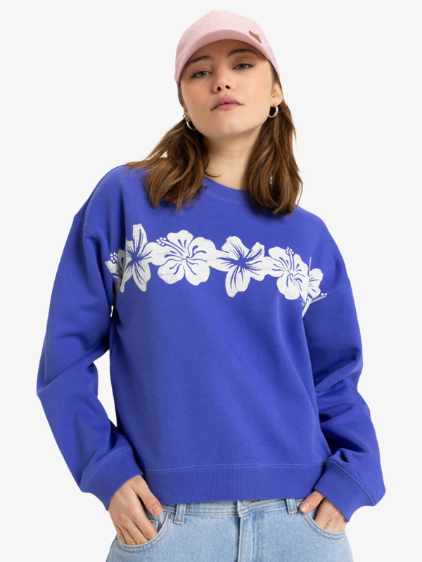 0 Perfect Place - Sudadera de cuello redondo para Mujer Violeta ERJFT04958 Roxy