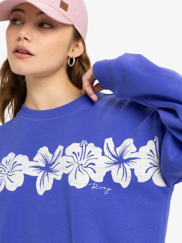 2 Perfect Place - Crew Neck Sweatshirt para Mulher Roxo ERJFT04958 Roxy