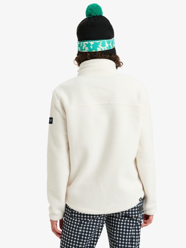 3 Alabama Full Zip Solid - Technical Mid Layer for Women White ERJFT04969 Roxy