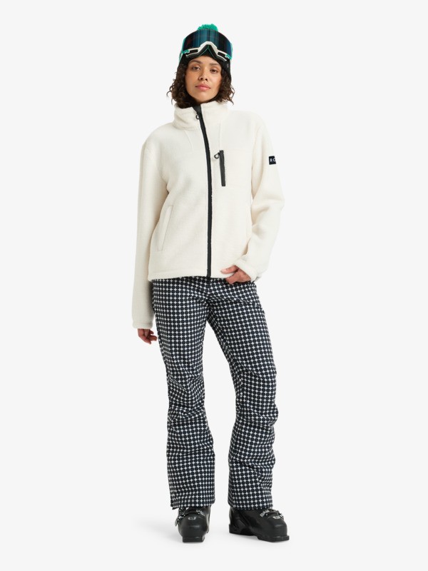 2 Alabama Full Zip Solid - Technical Mid Layer for Women White ERJFT04969 Roxy