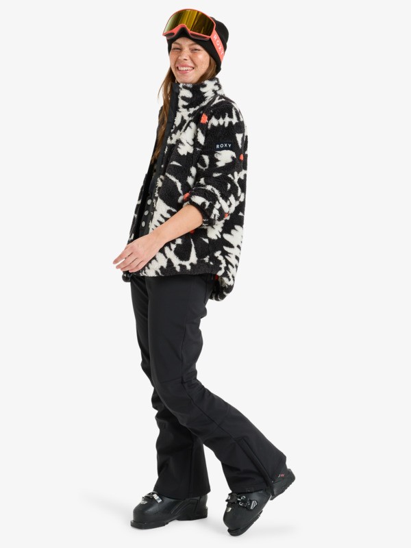 2 Alabama Full Zip Printed - Camiseta técnica para mujer Negro ERJFT04970 Roxy