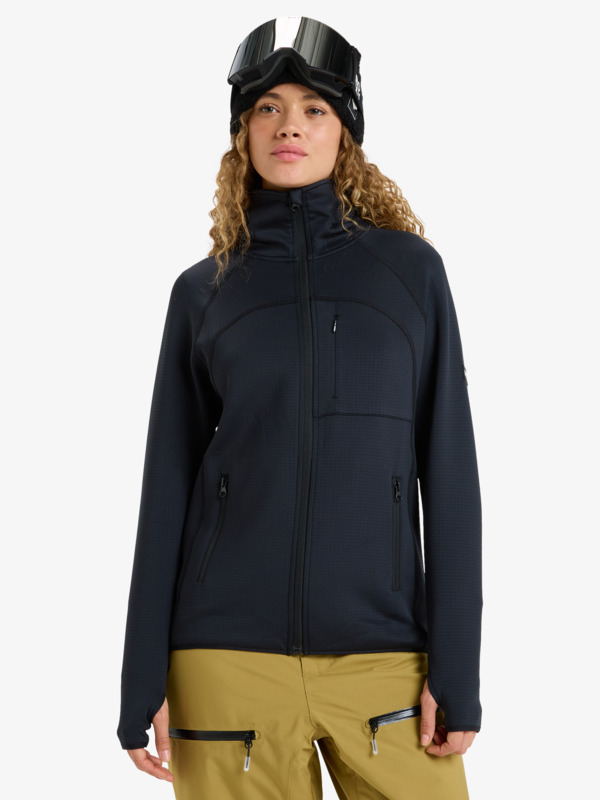 0 Soaring Heights - Technical Mid Layer for Women Black ERJFT04971 Roxy